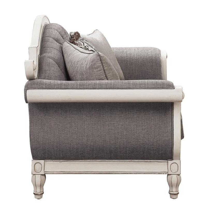 Acme Furniture Florian LV02120 Loveseat with 3 Pillows IMAGE 3