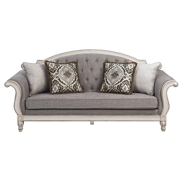 Acme Furniture Florian LV02119 Sofa with 4 Pillows IMAGE 1