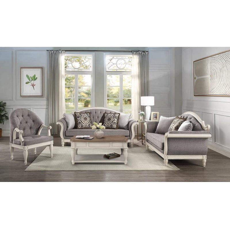 Acme Furniture Florian LV02119 Sofa with 4 Pillows IMAGE 2