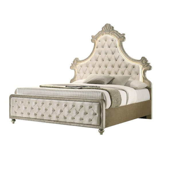 Acme Furniture Lucienne BD02334EK EK Bed with LED IMAGE 1