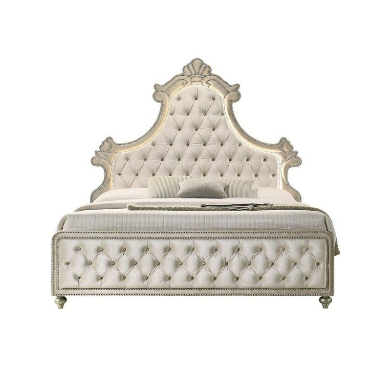 Acme Furniture Lucienne BD02334EK EK Bed with LED IMAGE 2