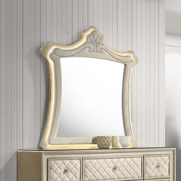 Acme Furniture Lucienne BD02337 Mirror with LED IMAGE 1