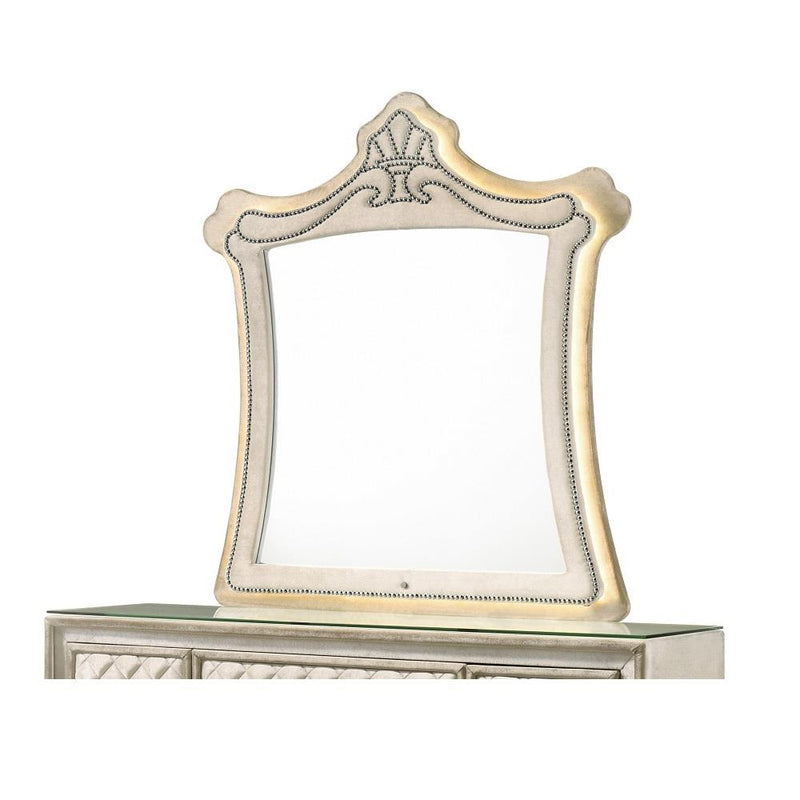 Acme Furniture Lucienne BD02337 Mirror with LED IMAGE 2