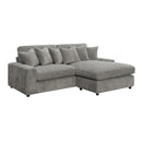 Acme Furniture Tavia LV01882 Reversible Sectional Sofa with 6 Pillows IMAGE 2