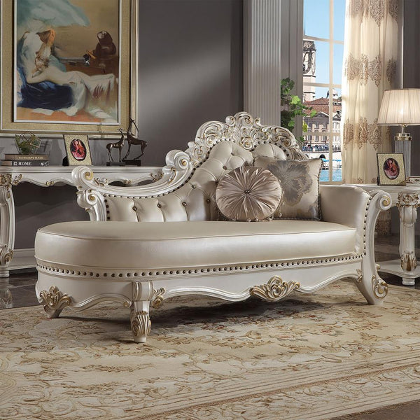 Acme Furniture Vendome BD01523 Chaise with 2 Pillows IMAGE 1
