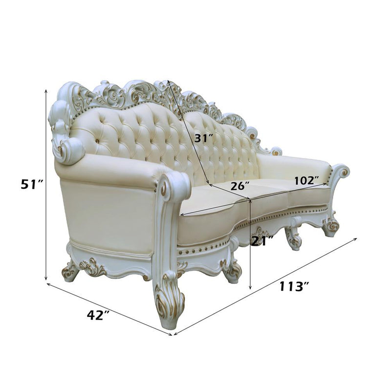 Acme Furniture Vendome LV01525 Oversized Sofa with 6 Pillows IMAGE 4