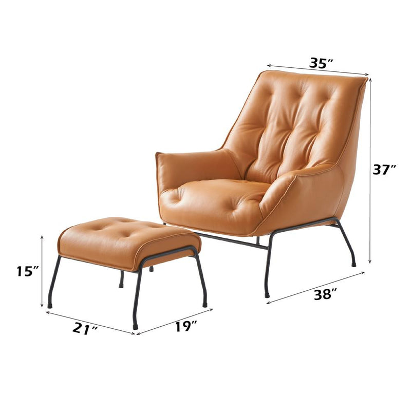 Acme Furniture Zusa AC02379 Accent Chair & Ottoman IMAGE 9