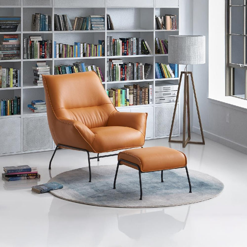Acme Furniture Jabel AC02383 Accent Chair & Ottoman IMAGE 1