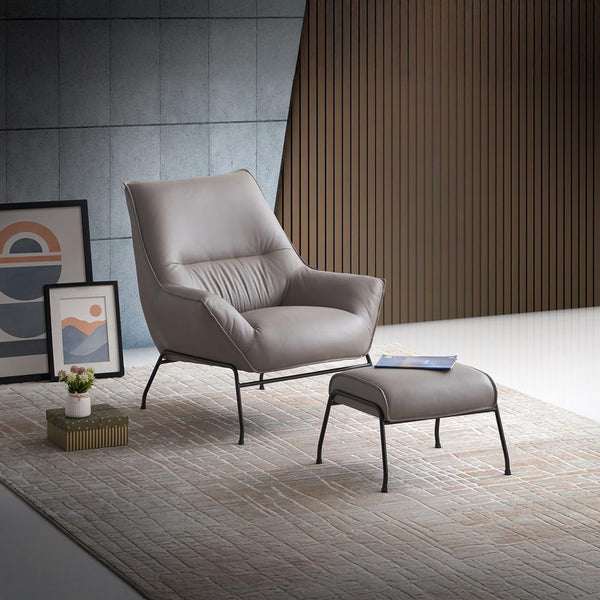 Acme Furniture Jabel AC02385 Accent Chair & Ottoman IMAGE 1