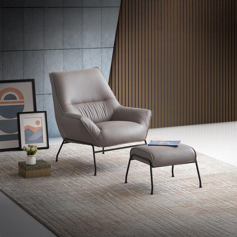 Acme Furniture Jabel AC02385 Accent Chair & Ottoman IMAGE 1