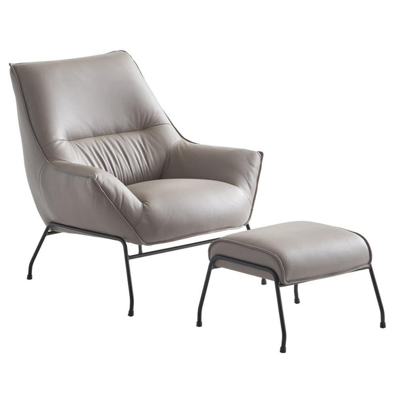 Acme Furniture Jabel AC02385 Accent Chair & Ottoman IMAGE 2