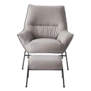 Acme Furniture Jabel AC02385 Accent Chair & Ottoman IMAGE 3