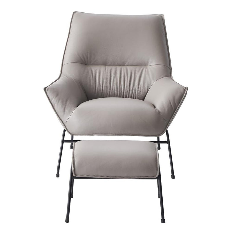 Acme Furniture Jabel AC02385 Accent Chair & Ottoman IMAGE 3