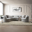Acme Furniture Ivria LV02541 Sectional Sofa with 9 Pillows IMAGE 1