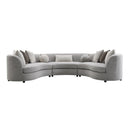Acme Furniture Ivria LV02541 Sectional Sofa with 9 Pillows IMAGE 3