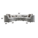 Acme Furniture Ivria LV02541 Sectional Sofa with 9 Pillows IMAGE 6