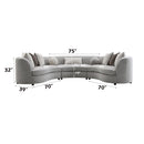Acme Furniture Ivria LV02541 Sectional Sofa with 9 Pillows IMAGE 8