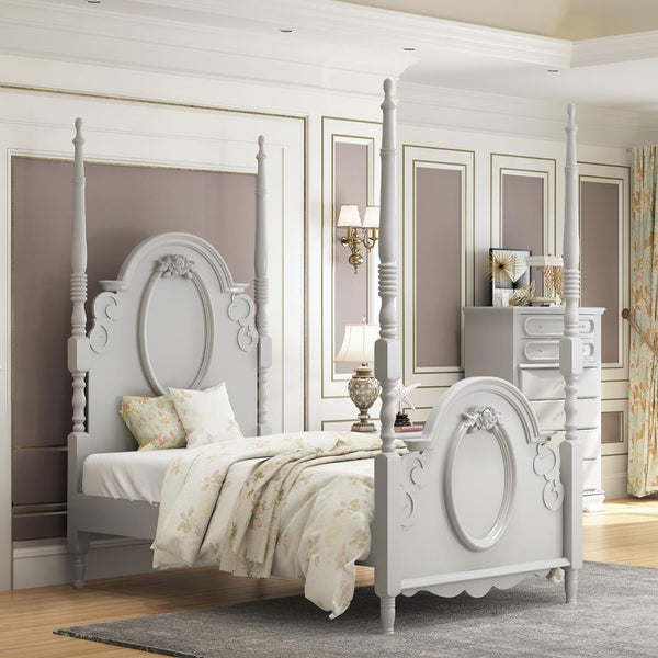 Acme Furniture Flora BD02204T Twin Bed with Poster IMAGE 1