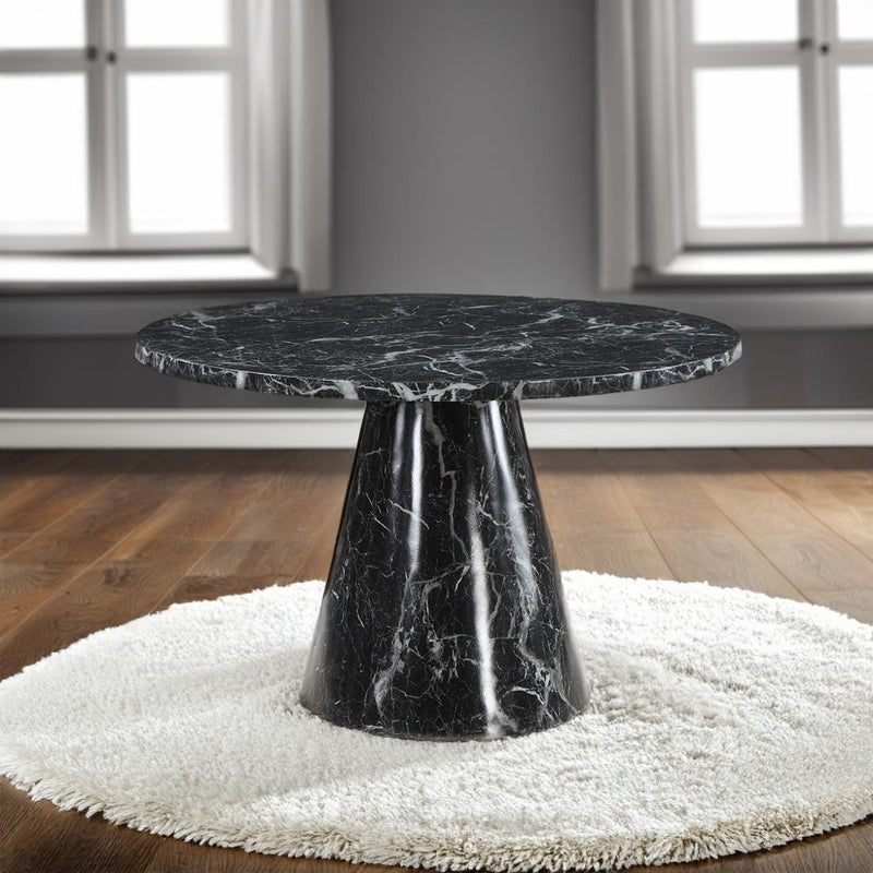 Acme Furniture Hollis DN02155 Dining Table with Engineered Stone Top IMAGE 1