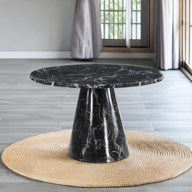 Acme Furniture Hollis DN02155 Dining Table with Engineered Stone Top IMAGE 4