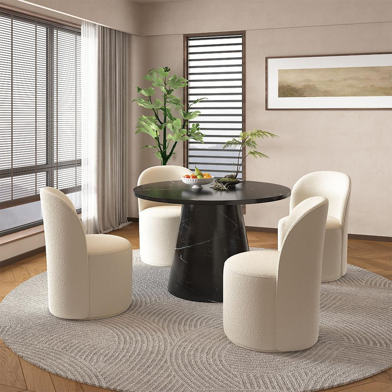 Acme Furniture Hollis DN02155 Dining Table with Engineered Stone Top IMAGE 6