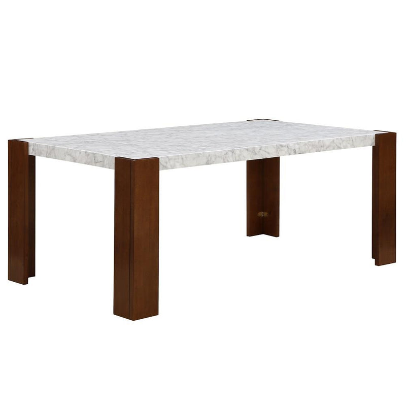 Acme Furniture Hettie DN02157 Dining Table with Engineeed Stone Top IMAGE 2
