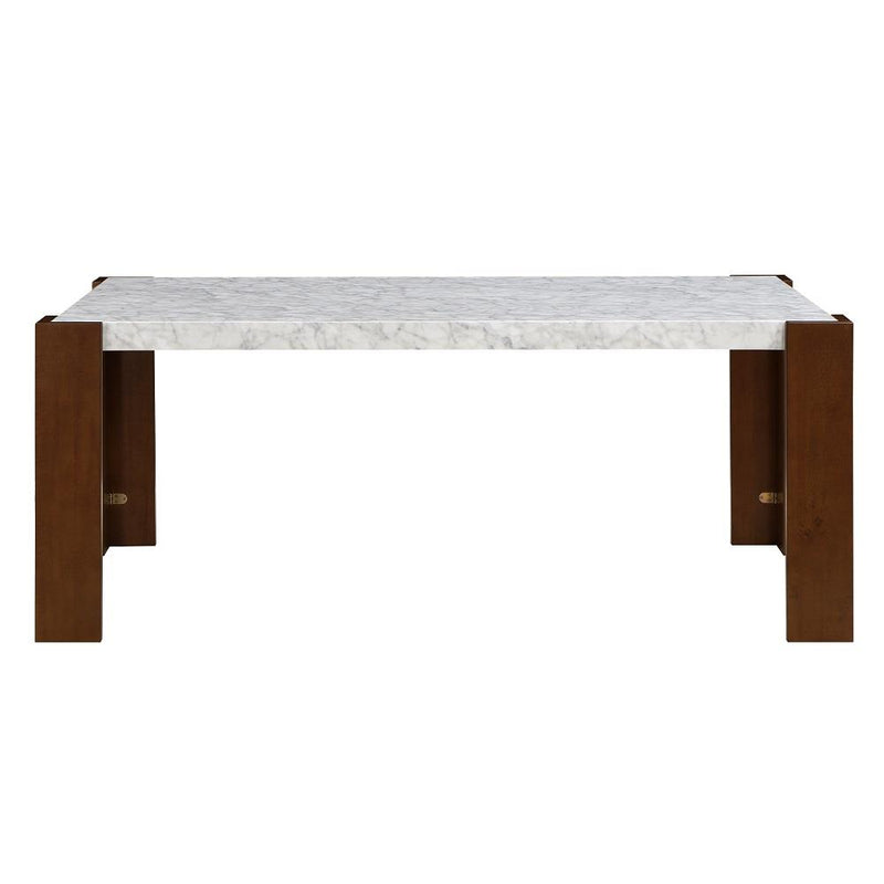 Acme Furniture Hettie DN02157 Dining Table with Engineeed Stone Top IMAGE 3