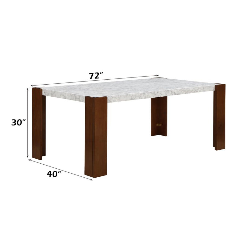 Acme Furniture Hettie DN02157 Dining Table with Engineeed Stone Top IMAGE 6