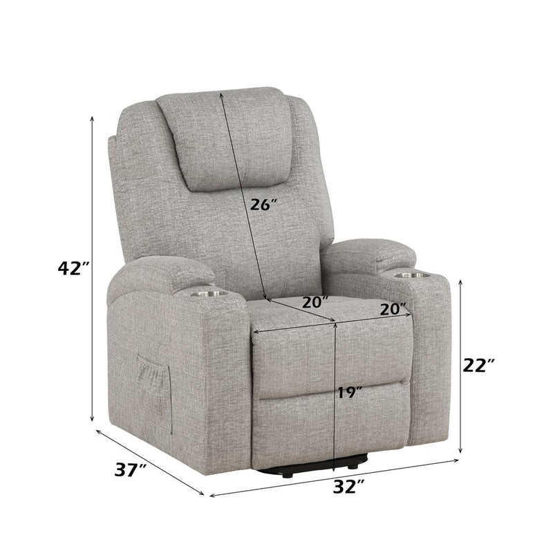 Acme Furniture Evander LV02180 Recliner with Power Lift & Massage IMAGE 10
