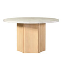 Acme Furniture Adalynn DN02875 Round Dining Table with Marble Top IMAGE 1