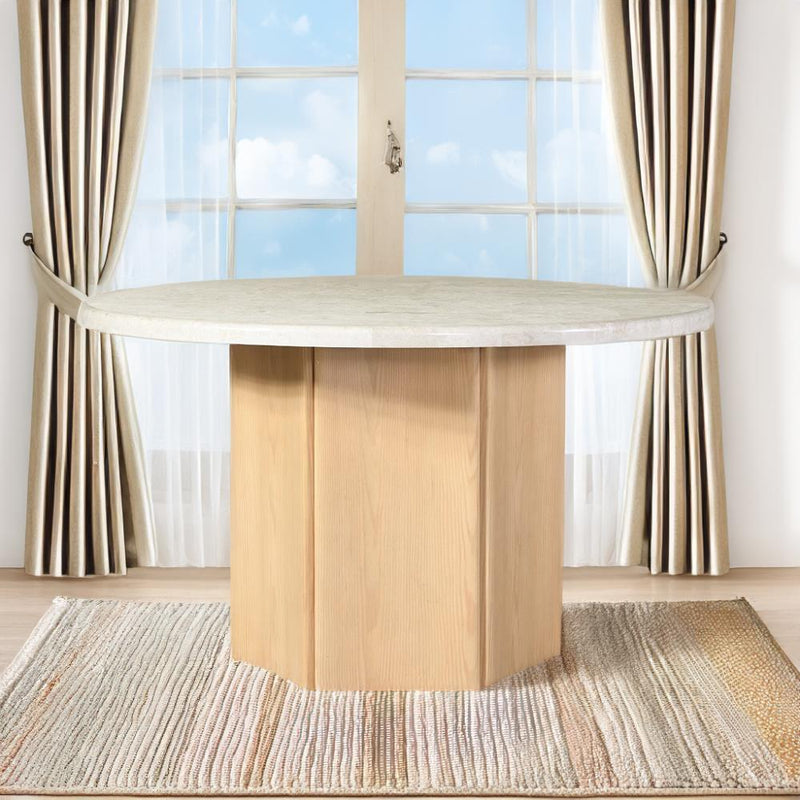 Acme Furniture Adalynn DN02875 Round Dining Table with Marble Top IMAGE 7
