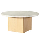 Acme Furniture Qwin LV03005 Coffee Table with Marble Top IMAGE 2