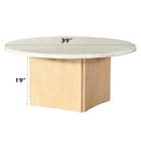 Acme Furniture Qwin LV03005 Coffee Table with Marble Top IMAGE 6