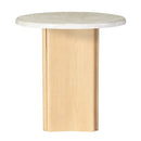 Acme Furniture Qwin LV03006 End Table with Marble Top IMAGE 3