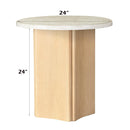 Acme Furniture Qwin LV03006 End Table with Marble Top IMAGE 4