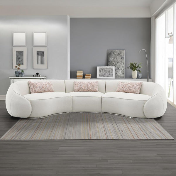 Acme Furniture Sahara LV03010 Sectional Sofa with 3 Pillows IMAGE 1