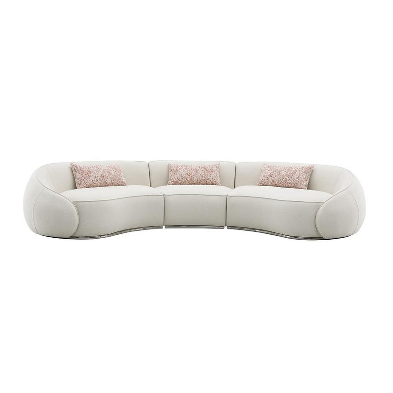 Acme Furniture Sahara LV03010 Sectional Sofa with 3 Pillows IMAGE 3