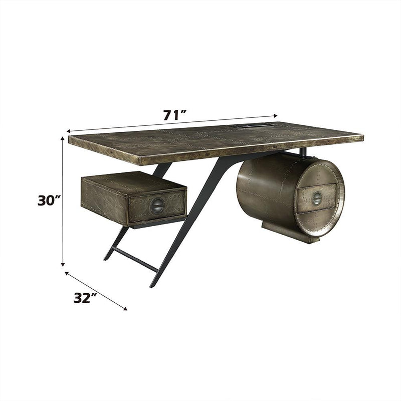 Acme Furniture Brancaster OF02586 Executive Writing Desk with USB IMAGE 10