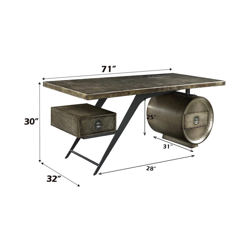 Acme Furniture Brancaster OF02586 Executive Writing Desk with USB IMAGE 12