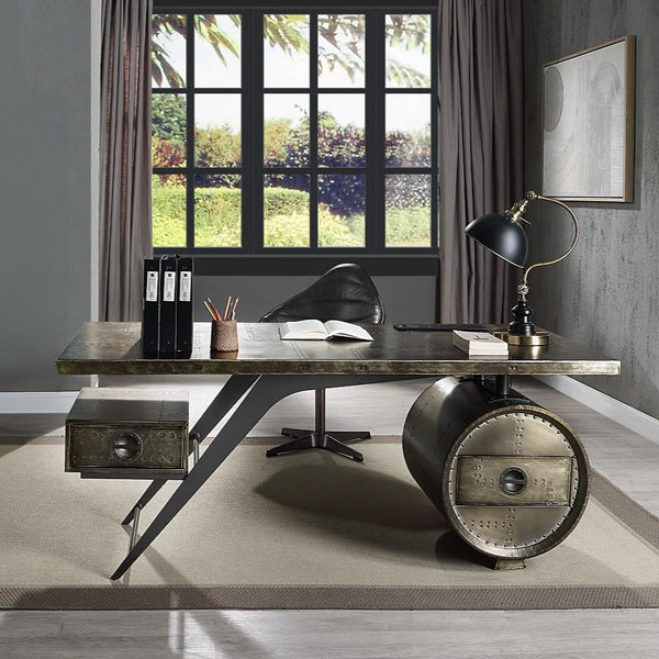 Acme Furniture Brancaster OF02586 Executive Writing Desk with USB IMAGE 1