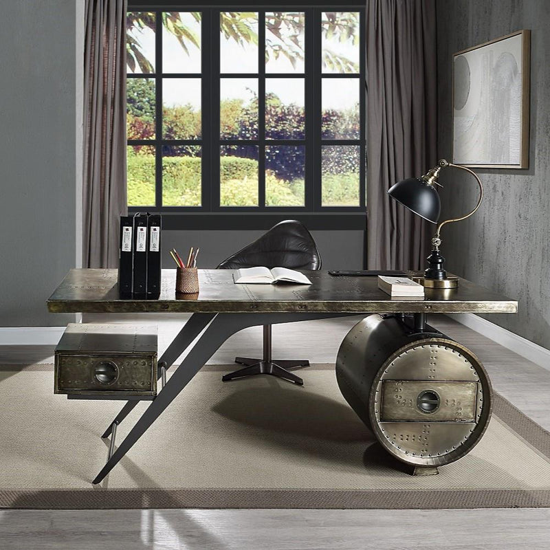 Acme Furniture Brancaster OF02586 Executive Writing Desk with USB IMAGE 1