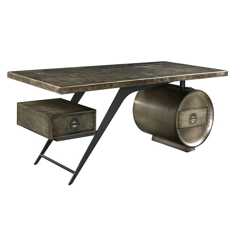 Acme Furniture Brancaster OF02586 Executive Writing Desk with USB IMAGE 2