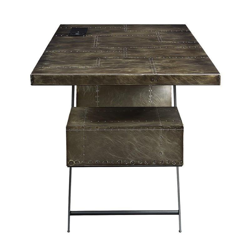 Acme Furniture Brancaster OF02586 Executive Writing Desk with USB IMAGE 4