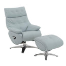 Acme Furniture Janella AC02990 Motion Accent Chair with Swivel & OTTOMAN IMAGE 2