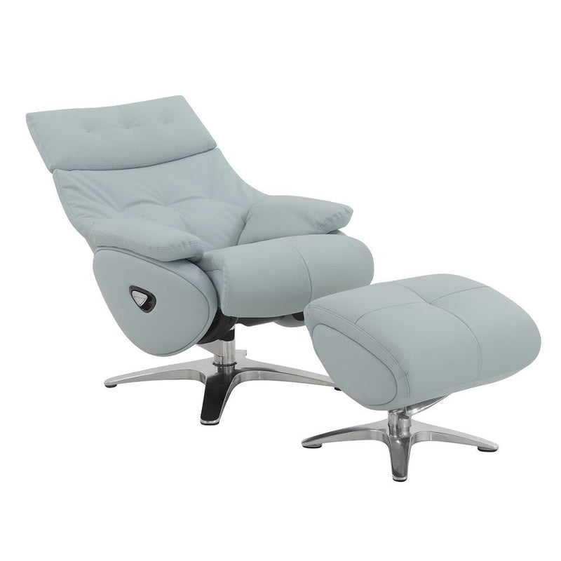 Acme Furniture Janella AC02990 Motion Accent Chair with Swivel & OTTOMAN IMAGE 6