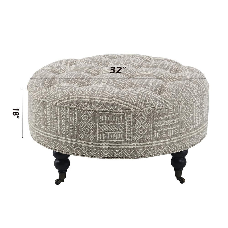 Acme Furniture Upendo AC03000 Ottoman with CASTER IMAGE 5