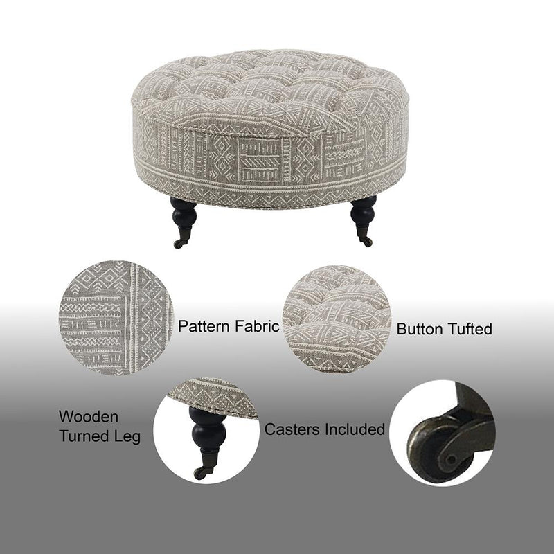 Acme Furniture Upendo AC03000 Ottoman with CASTER IMAGE 6