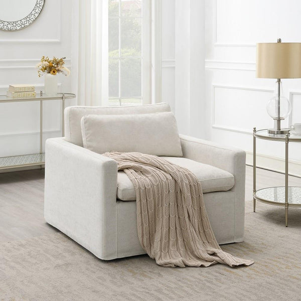 Acme Furniture Frederick AC03142 Swivel Chair with PILLOW IMAGE 1