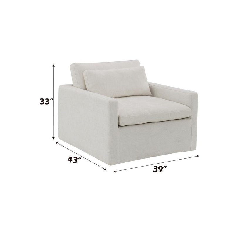Acme Furniture Frederick AC03142 Swivel Chair with PILLOW IMAGE 7