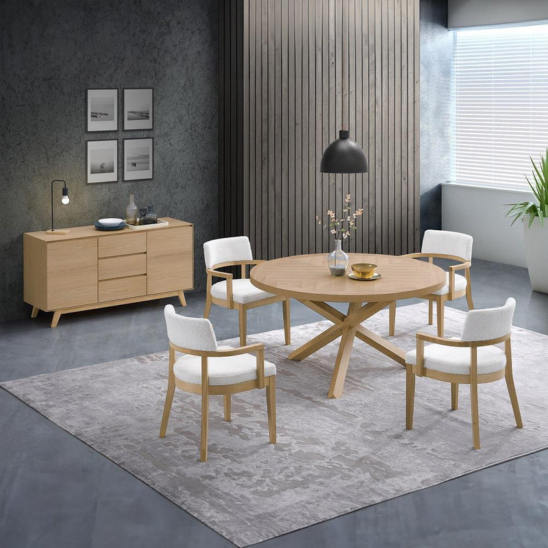 Acme Furniture Kasem DN02615 Round Dining Table IMAGE 4